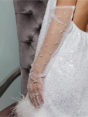 Pearl Bridal Gloves